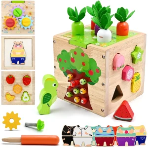 Baby Wooden Activity Cube Center